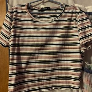 Striped crop top